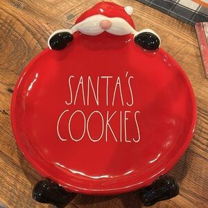 Rae Dunn Santa’s Cookies platter